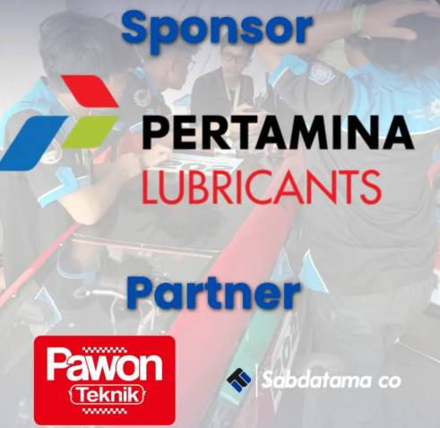 Sponsor: Pertamina Lubricants. Partner: Pawon Teknik, Sabdatama